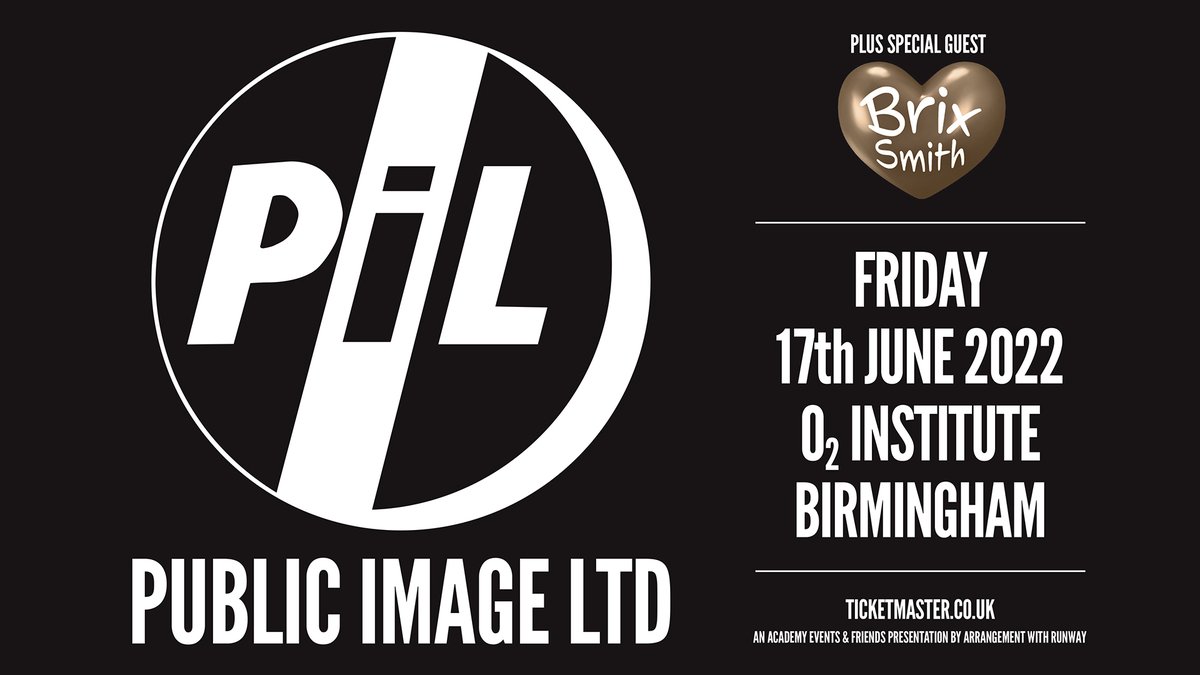 lydonofficial's tweet photo. Tonight! PiL Birmingham, O2 Institute, UK, Friday, June 17th 2022
Doors open 7pm, support from @Brixsmithstart
Tickets are available online, then on the door.
https://t.co/MW2PXLLank https://t.co/tu02YPm9UC