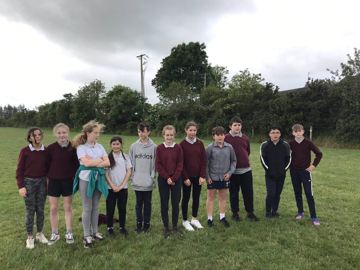 AmandaHanrahan5's tweet photo. Today 6th class played the staff in a game of rounders! Both teams played well and in the end it was a draw…Great fun was had by all including the supporters! @BallaghkeeneNS https://t.co/eKhocICvH3