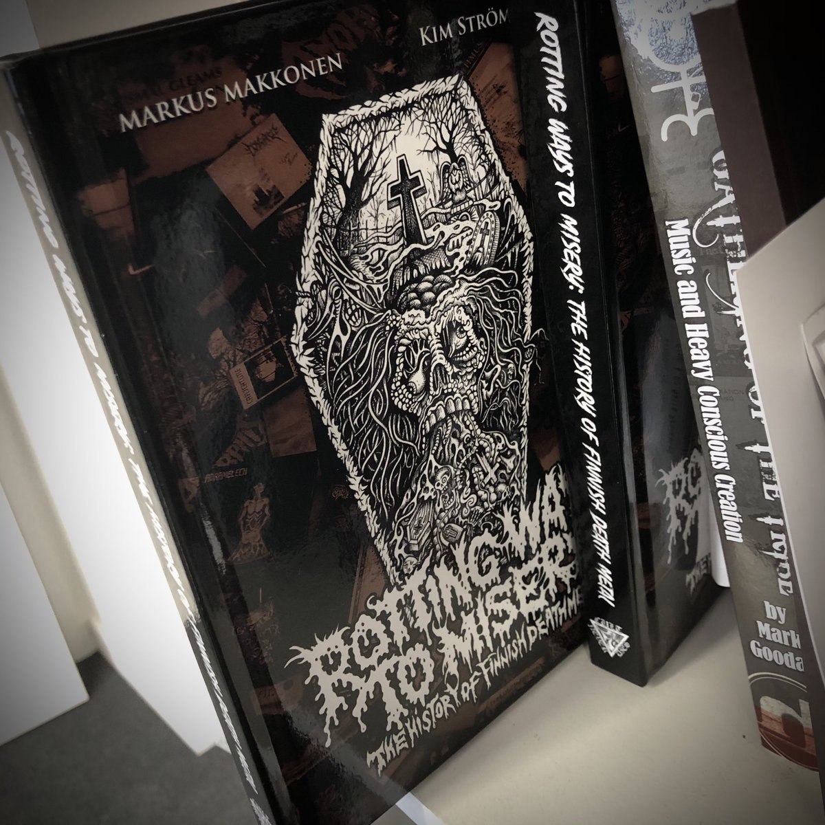 Back in print/stock: one of our best selling titles, ROTTING WAYS TO MISERY: THE HISTORY OF FINNISH DEATH METAL.

Available at CultNeverDies.myshopify.com and all good book and metal stores.

#cultneverdies #rottingwaystomisery #rottingwaystomiserybook