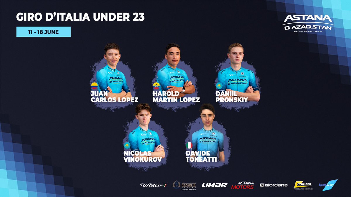 mundociclistico's tweet photo. #giroditaliau23 | 🇮🇹 👶🚴‍♂️🏆🇨🇴El colombiano Juan Carlos López y el ecuatoriano 🇪🇨Harold Martín López en la nomina del @AstanaQazDev para el Giro de Italia sub-23 👶🏆💪🇨🇴🚴‍♂️🔥 👏

#ElPortalDelCiclismo #VamosEscarabajos #ciclismo #girogiovani2022 #11giugno @giroditaliau23 https://t.co/nhoZPSbZBq