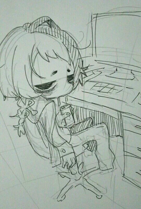 昔のアナログ臣くん絵でてきたよ 