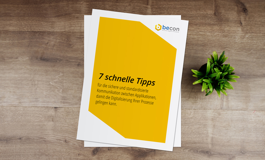 7 schnelle Tipps für die sichere und standardisierte Kommunikation zwischen Applikationen, damit die #Digitalisierung Ihrer Prozesse gelingen kann. Jetzt in unserem kostenlosen #Whitepaper nachlesen: becon.de/unternehmen/do…

<a href="/OpenCelium/">OpenCelium GmbH</a> #Automatisierung #API #OpenCelium