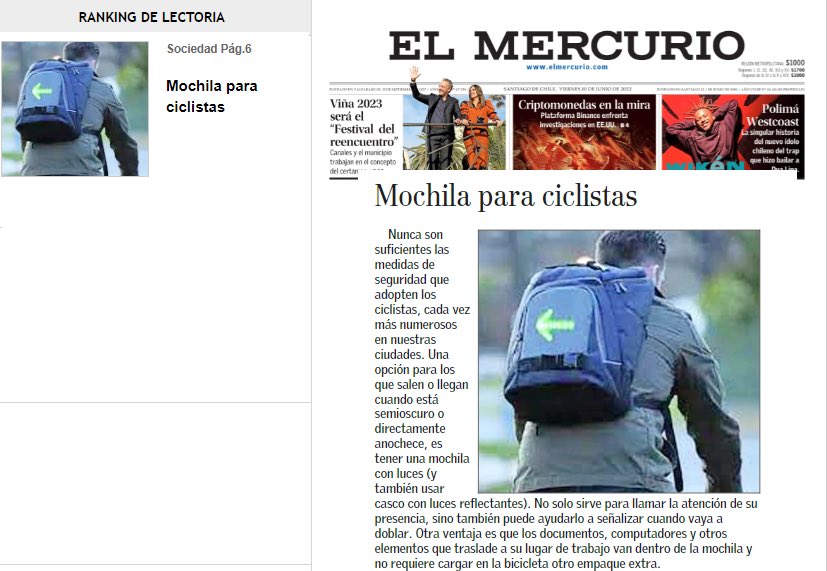 @ElMercurio_cl No miente !!! Página N 6 de hoy <a href="/bicicultura/">bicicultura</a> @PrevencionACHS <a href="/mutualcchc/">Mutual de Seguridad</a> <a href="/Socialab_com/">Socialab</a> <a href="/lstuven/">Luis Alberto Stuven</a> @SpartaChile