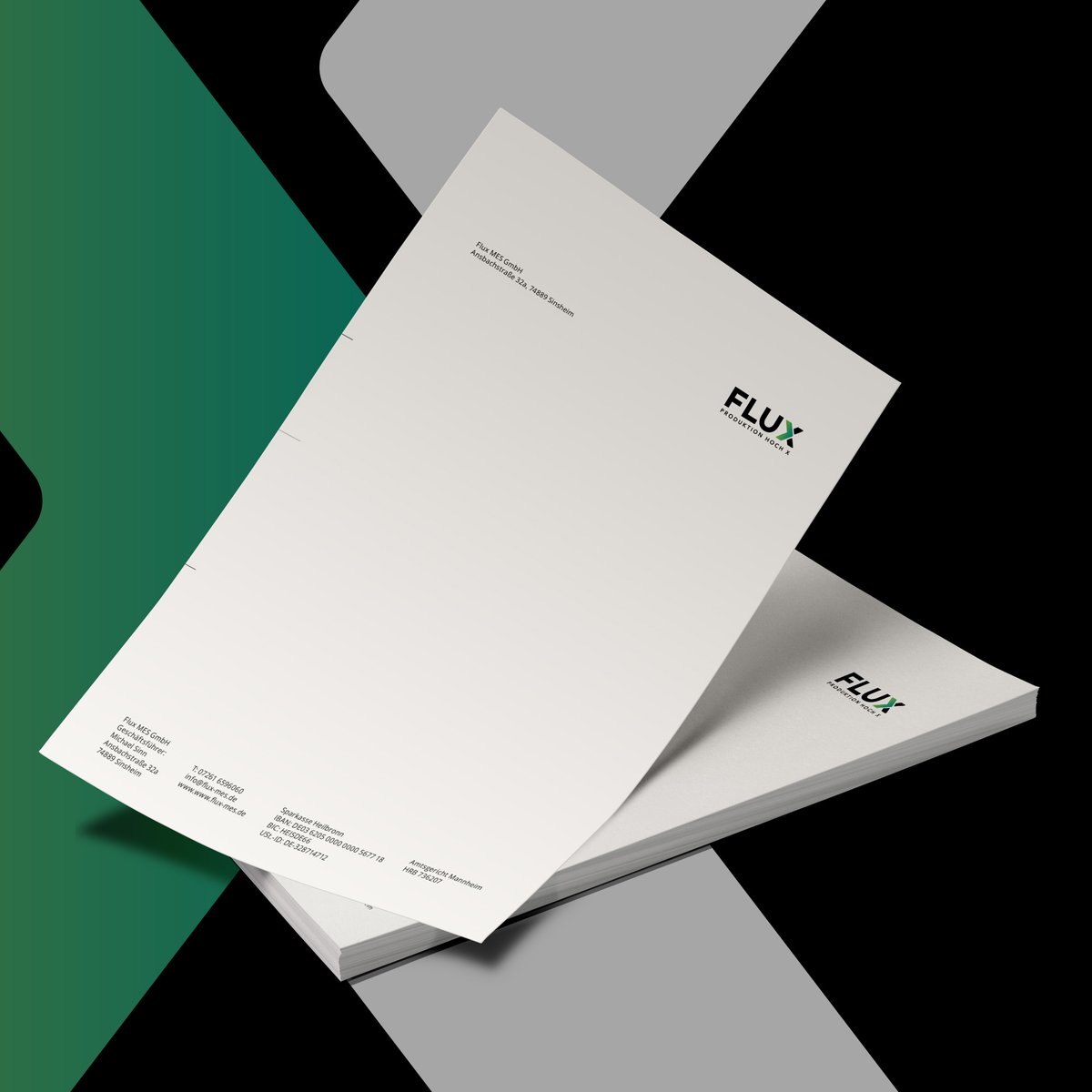 Neckarmedia's tweet photo. Produktion hoch X ❎
So lautet der neue Markenclaim von FLUX MES. Wir reduzierten den Markennamen auf das Wesentliche und erschufen ein flexibles Kommunikationskonzept inkl. Logo, Corporate Design, Geschäftsausstattung und Webseite. Mehr -> https://t.co/hpYwqu34a4 https://t.co/sMOB1VVku0
