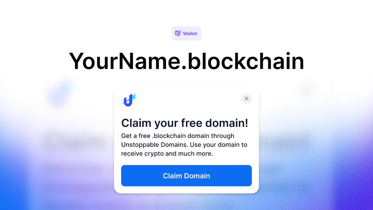 We’ve partnered with <a href="/unstoppableweb/">Unstoppable Domains</a> to introduce .blockchain domains 🎉

As a Blockchain.com Wallet user, you’ll be able to claim your very own .blockchain domain…for free! 🔥🔥🔥

Join the waitlist to be one of the first to claim your domain blockchain.com/waitlist/block…