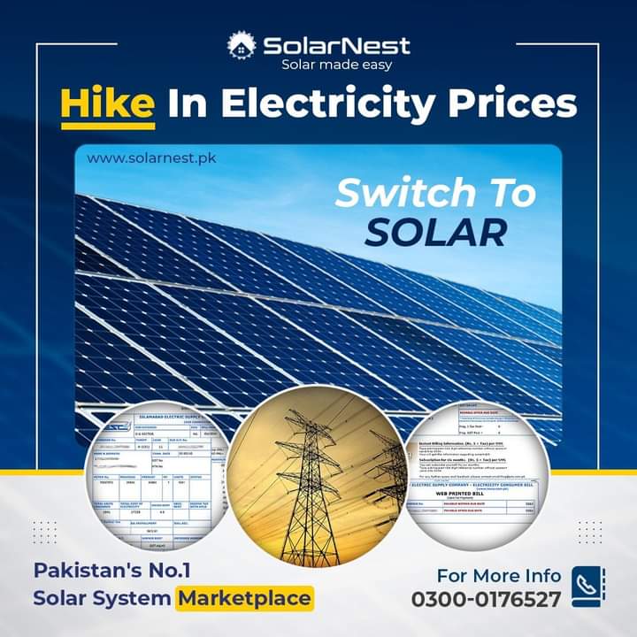 Tired of the hike in energy prices? Shift to solar system now with SolarNest. Multiple quotes with best costs just a click away! 

Visit: solarnest.pk/get-quote-now

#solarnest #solar #solarsystem #bestsolarcompany #solarpv #Pakistan