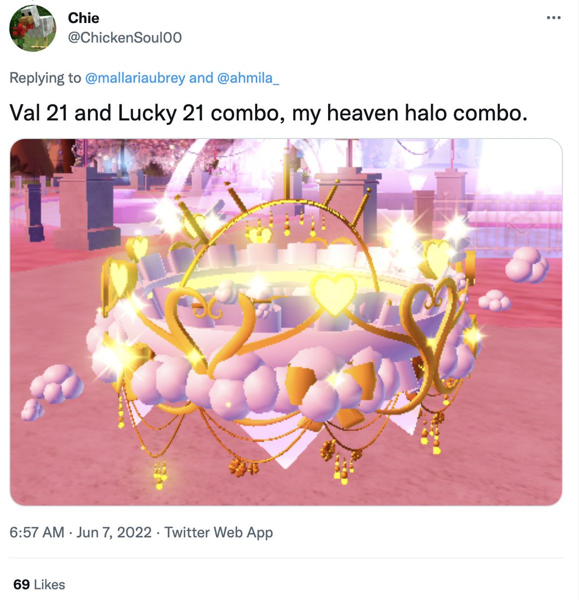 KittyyWhatnow's tweet photo. @ChickenSoul00 @mallariaubrey @ahmila_ 69 likes 🧐 https://t.co/iwaTC91Xul