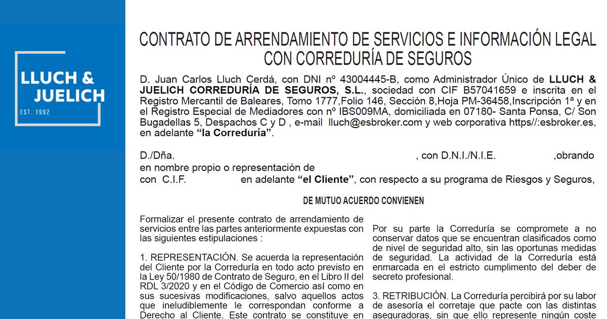 <a href="/angeldelamo/">Angel del Amo</a> <a href="/jjgonzalez2/">Jorge González</a> <a href="/fernando_cordon/">Fernando Cordón 🇪🇺🇪🇸</a> <a href="/MediadoresZgz/">Mediadores de Seguros de Zaragoza y Teruel</a> <a href="/LAURAMCABEZAS/">LAURA M-CABEZAS</a> <a href="/benitorius/">Benito Rius Jimenez</a> <a href="/MediadorEnfurec/">Mediador Enfurecido</a> <a href="/pastortierra/">pastor tierra</a> <a href="/ramon_calvo/">Ramón Calvo</a> <a href="/mariameijeiras/">María Ameijeiras</a> <a href="/InsurebrokersEs/">insurebrokers</a> <a href="/annadqa/">Anna de Quirós</a> <a href="/IBSCorreduria/">IBS Correduria</a> <a href="/AMFseguros/">AMF, SL Correduría de Seguros</a> <a href="/DGuillorme/">Delgado Guillorme #CosasDeSeguros</a> @Latorreseg Tal vez por eso, desde hace tres décadas, un servidor ofrece un contrato de arrendamiento de servicios a su cliente. No sólo aplicamos reglas transparentes. Informamos derechos, cómo nos retribuimos, garantías, etc. Mi contrato no es el de seguro. Mi producto es mi consejo.