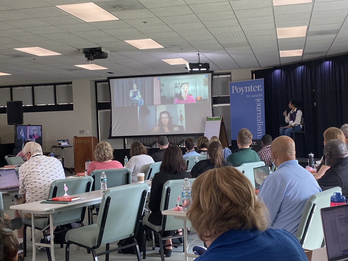 Thrilled to have <a href="/jodikantor/">Jodi Kantor</a> and <a href="/mega2e/">megan twohey</a> from <a href="/nytimes/">The New York Times</a> speaking to #Teacha22