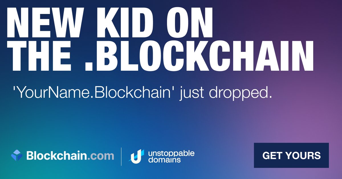 2/ First up: All <a href="/Blockchain/">Blockchain</a> Wallet iOS app users will be offered a free .blockchain NFT domain that lets you replace your BTC, ETH or 275+ other crypto addresses, login on Web3 dapps + more!

Join the waitlist + be amongst the first to get a free domain👇
blockchain.com/waitlist/block…