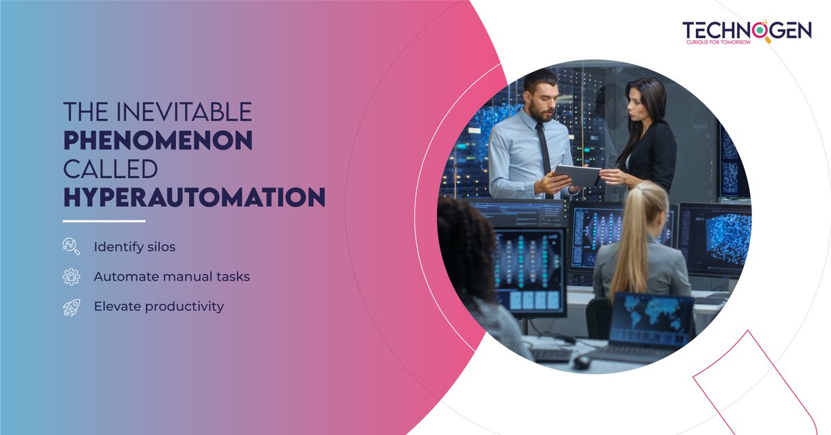 Technogenin's tweet photo. Technogen’s Hyper Automation is a combination of automation and artificial intelligence technologies. This is a must-have for any small or big business today to scale and grow rapidly.
Log on to https://t.co/IE0hi0wzg2 to know more.
#Technogen #hyperautomation #Automation https://t.co/virCgJOIEN