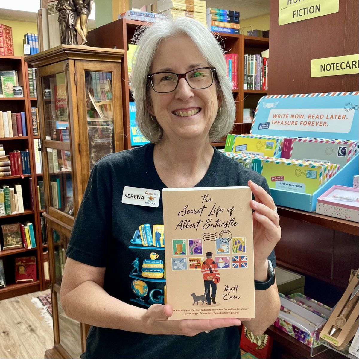 Serena’s new #CopperfishReads pick is THE SECRET LIFE OF ALBERT ENTWISTLE (<a href="/KensingtonBooks/">Kensington Books</a>) by <a href="/MattCainWriter/">Matt Cain</a>! "Three cheers for Albert Entwistle! I snuggled right into this heartwarming 'it's never too late' coming-out story." 🏳️‍🌈 ow.ly/8NlG50JuriH