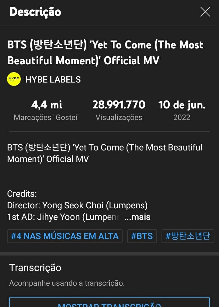 neohoubts's tweet photo. Armys stream no mv #YetToCome ainda não chegou no 30M no Youtube 
#YetToComeTo30M https://t.co/5V2ZHYWwCf