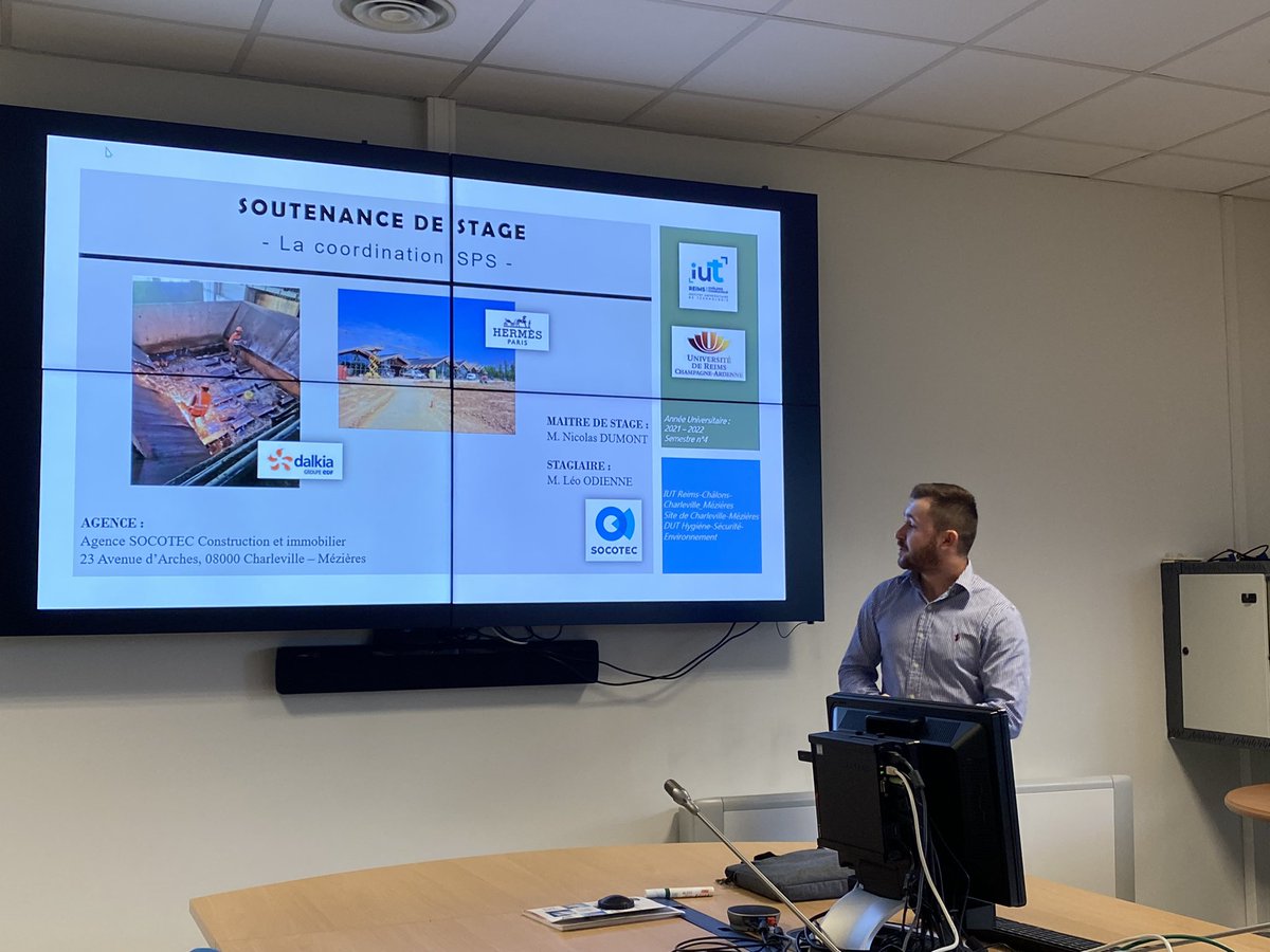 khartab's tweet photo. Ravi d’avoir participé aux dernières et ultimes éval orales des stages #DUT #HSE 👏Bravo à nos étudiants pour leur travail et leur implication ces derniers mois. MERCI à nos partenaires @sdis08 @sdis57 @socotec_france #Amada #Cardem #SDDEA @ArcelorMittal_L #EnsembleOnVaPlusLoin https://t.co/0piTxIBDOk