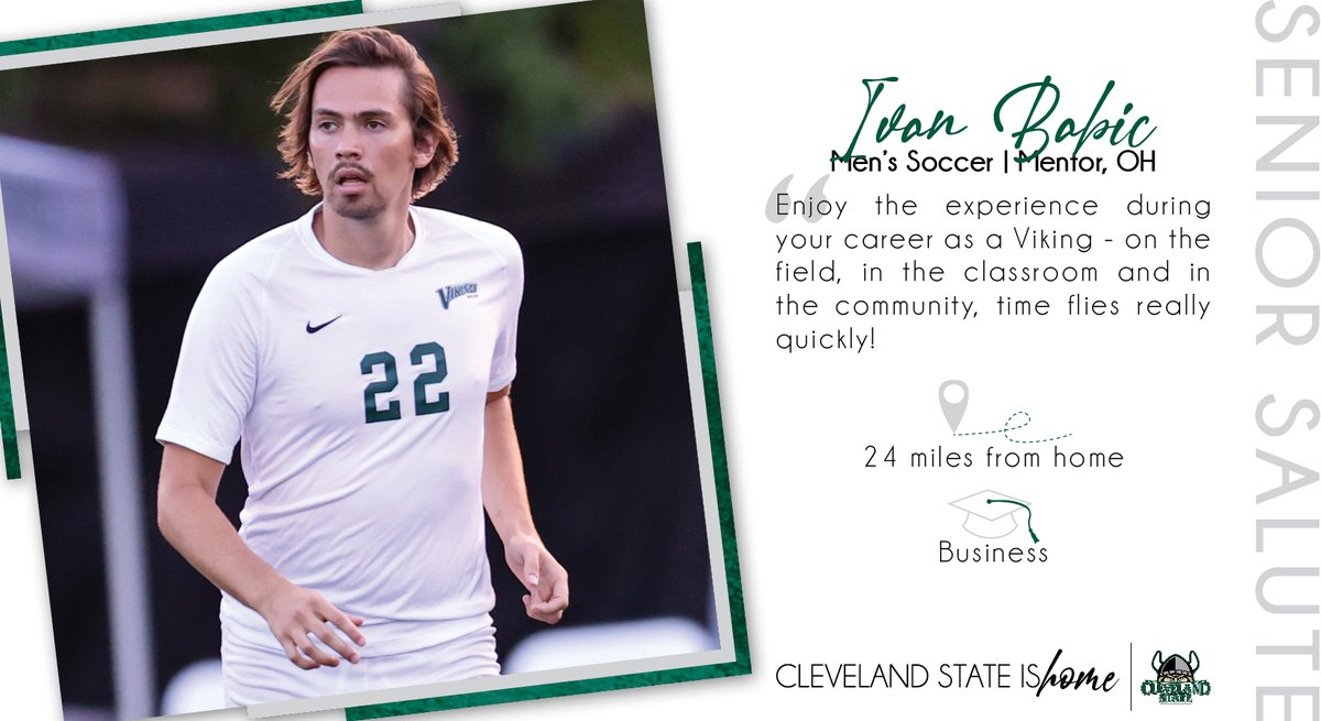 CSU_Athletics's tweet photo. Our next #SeniorSalute features

💚 Jules Blakely
💚 Ivan Babic
💚 JT Wenger
💚 Jason Sullivan

Embrace your past, enjoy your future &amp; always remember #CleStateIsHome https://t.co/F3573jzLeG
