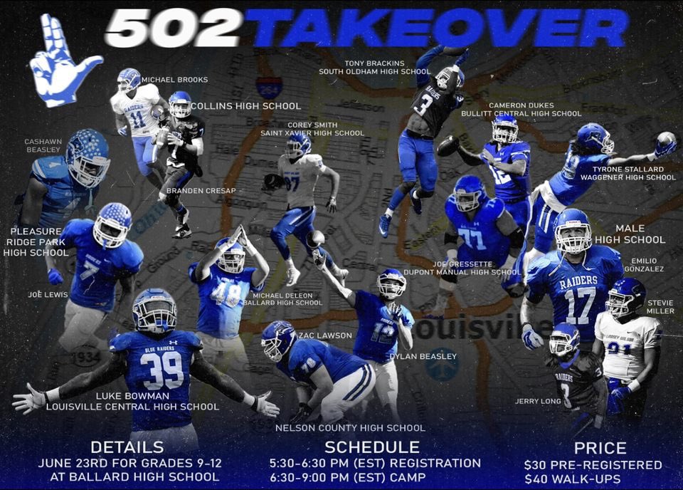 🗣Less than two weeks from today @LWC_Football will be hosting its very first satellite camp in LOUISVILLE 🗣

Come compete with the best in the 5️⃣0️⃣2️⃣ at Ballard High School on June 23rd ‼️

📱Click the registration link below to sign up 👇🏽

#1and0 ⚜️

camps.jumpforward.com/lwcfootballcam…