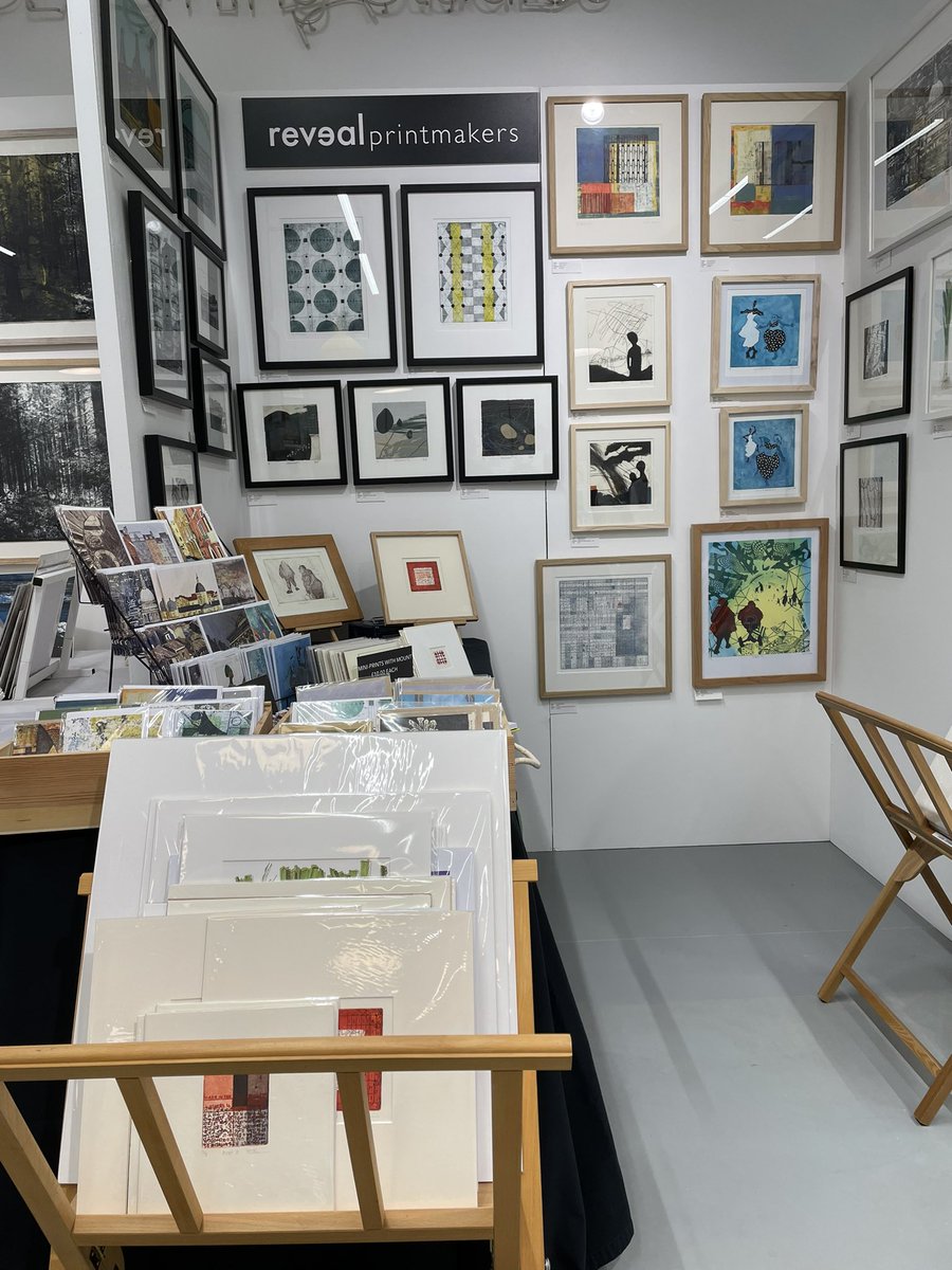 <a href="/RevealPrint/">Reveal Printmakers</a> are at <a href="/HepworthGallery/">The Hepworth Wakefield</a> #printfair this weekend, open 10-5pm today, Sat &amp; Sun. Great #gallery Trained <a href="/HotBedPress/">Hot Bed Press</a> #contemporaryprint #galleryevent #art #print