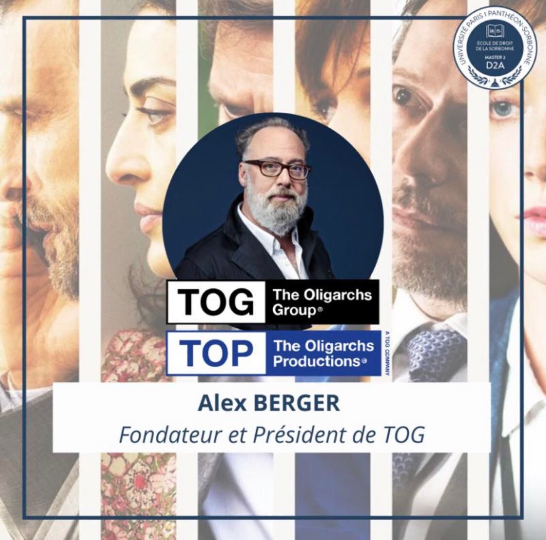 MasterD2A's tweet photo. 🗓️ Mercredi dernier le Master D2A a eu la chance de recevoir Alex Berger fondateur et président de TOG - THE OLIGARCHS GROUP @_TOProductions ! 

🙏Un grand merci à lui pour cet échange aussi passionnant qu'enrichissant ! ✨ https://t.co/1NgtdPDwj2