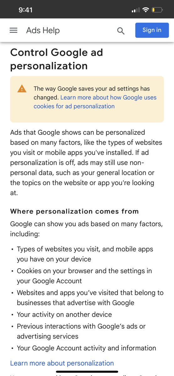 AmeliaWoodard14's tweet photo. @Matt_Hughes67 @MarcJitSingh @ConSelfOwns They target you in a more general demographic if you have personalized ads turned off. If you have them on, it uses much more specific data. https://t.co/0hwdB69WDV