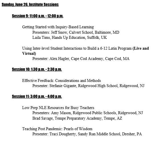 etclassics's tweet photo. Check out the #ACLInstitute2022 sessions geared toward #MiddleSchoolLatin & #ElementaryLatin & attend the #ExcellenceThroughClassics general meeting!
@mageeshdee @LuciaRidens @MagisterWood @MagisterBracey https://t.co/Z9gdjKOstj