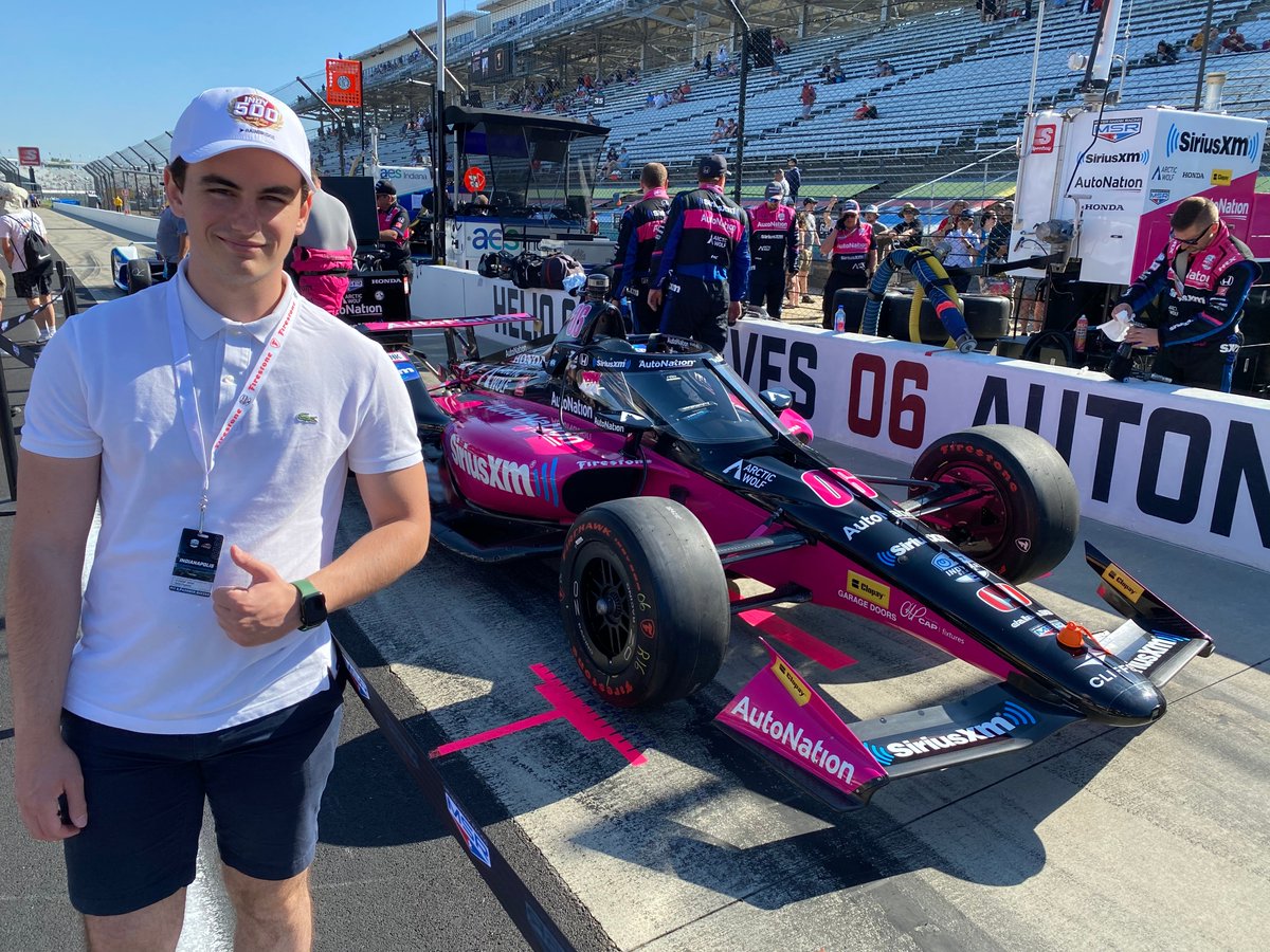 Polytech America [PAm] celebrates Polytech students in America: PAmster Loan Rolland (Embedded Systems 2023) is in Indianapolis, IN, for his employer Texys Group, to optimize electronic components for IndyCars. That's Polytech Speed. #reseauPolytech #frenchengineeringexcellence