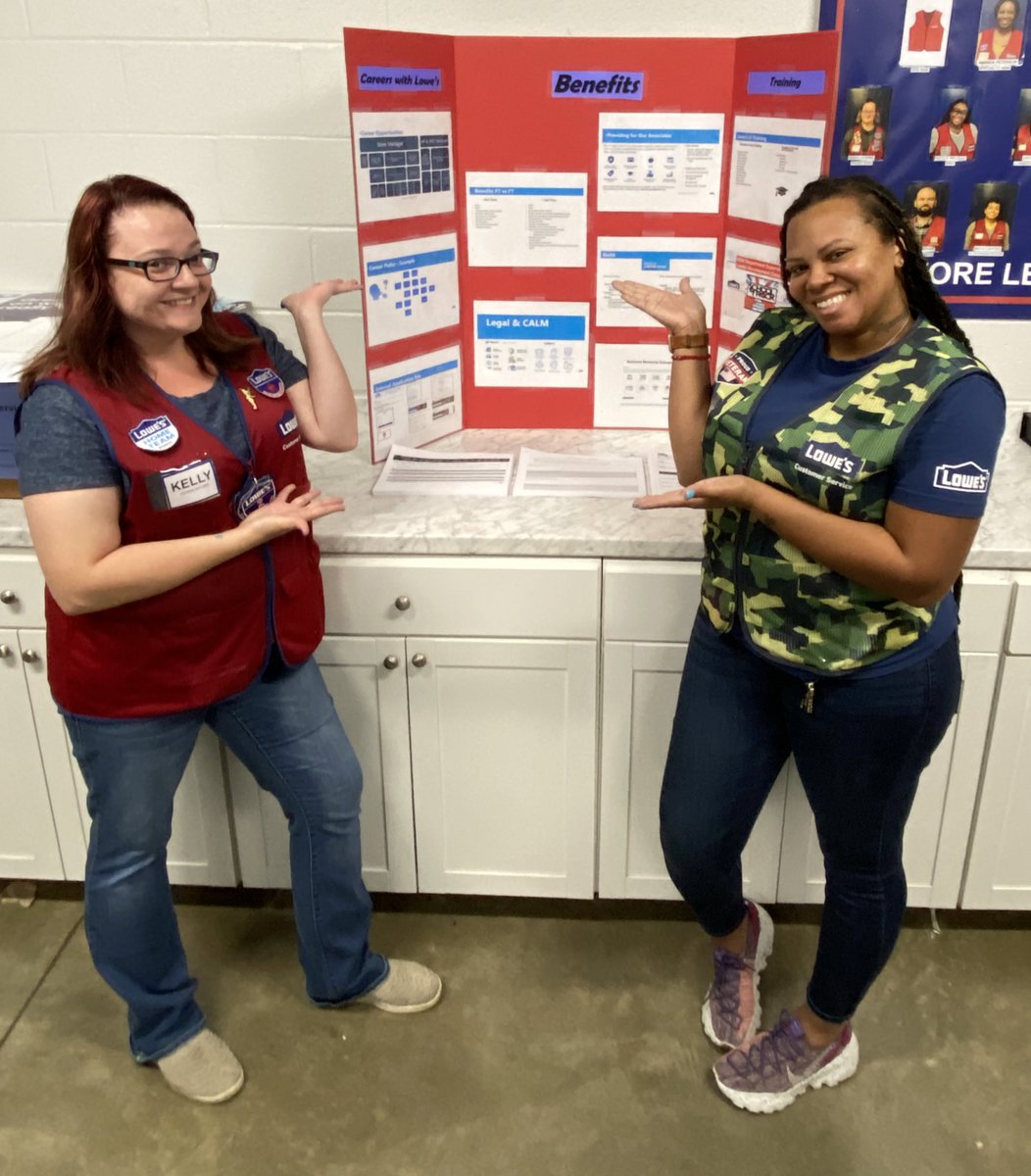 #CareerDay at our store today! <a href="/KellyT61183/">Elizabeth, esq.</a> @KSaavedra2244 and <a href="/Amanda53250660/">Amanda</a> jumping in to speak to associates about their importance in our company! <a href="/kristiezw/">Kristie Wooddell</a> <a href="/BlueBoxR1/">@BlueBoxR1</a> <a href="/BenitoKomadina/">Benito.Komadina@Lowes</a> @GotoLowes @LauraG813R1 <a href="/steveboyce2589/">Steven Boyce</a> @ArzuCristino