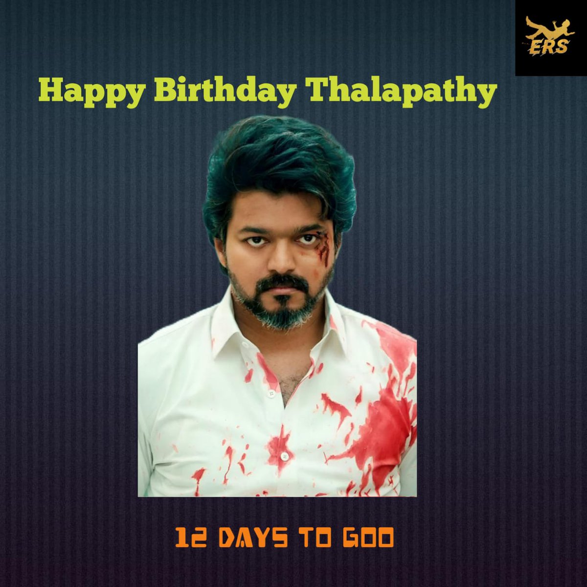 EDITOffl's tweet photo. 12 Days To Go @actorvijay Birthday ⚡😇

 Edit : @2Dasarath #EditReleasingSquad 🎨🏄

#TeamERS
#Beast #Thalapathy67 #ThalapathyVijay𓃵 #Thalapathy66 #SpreadVijayism https://t.co/gxVjwxidbW