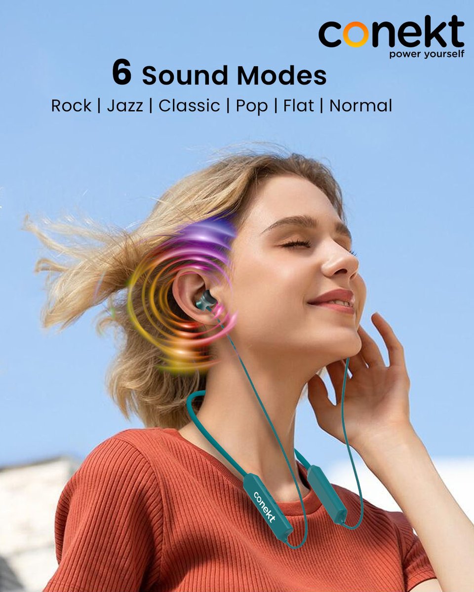 conektgadgets's tweet photo. Soulful music is crucial to a pleasant life. Have tranquil music with Boss 2🎧 6+ music modes🎶🎶 🔥🔥
#pop #jazz #rock #classic #flat #normal
#conekt #poweryourself #boss2 #neckband #earphones #musicmodes #music https://t.co/fdqRVTQGO3