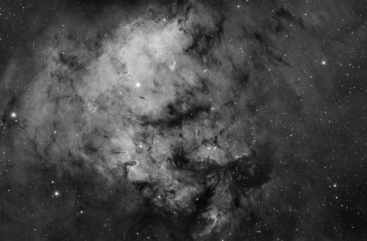OceanStateAstro's tweet photo. Here is the start of a 35 hour on-going project. This is 5.5 hours of Ha on Sh2-171 from my bortle 7 backyard in West Warwick #RhodeIsland https://t.co/T4gkGwD1OP