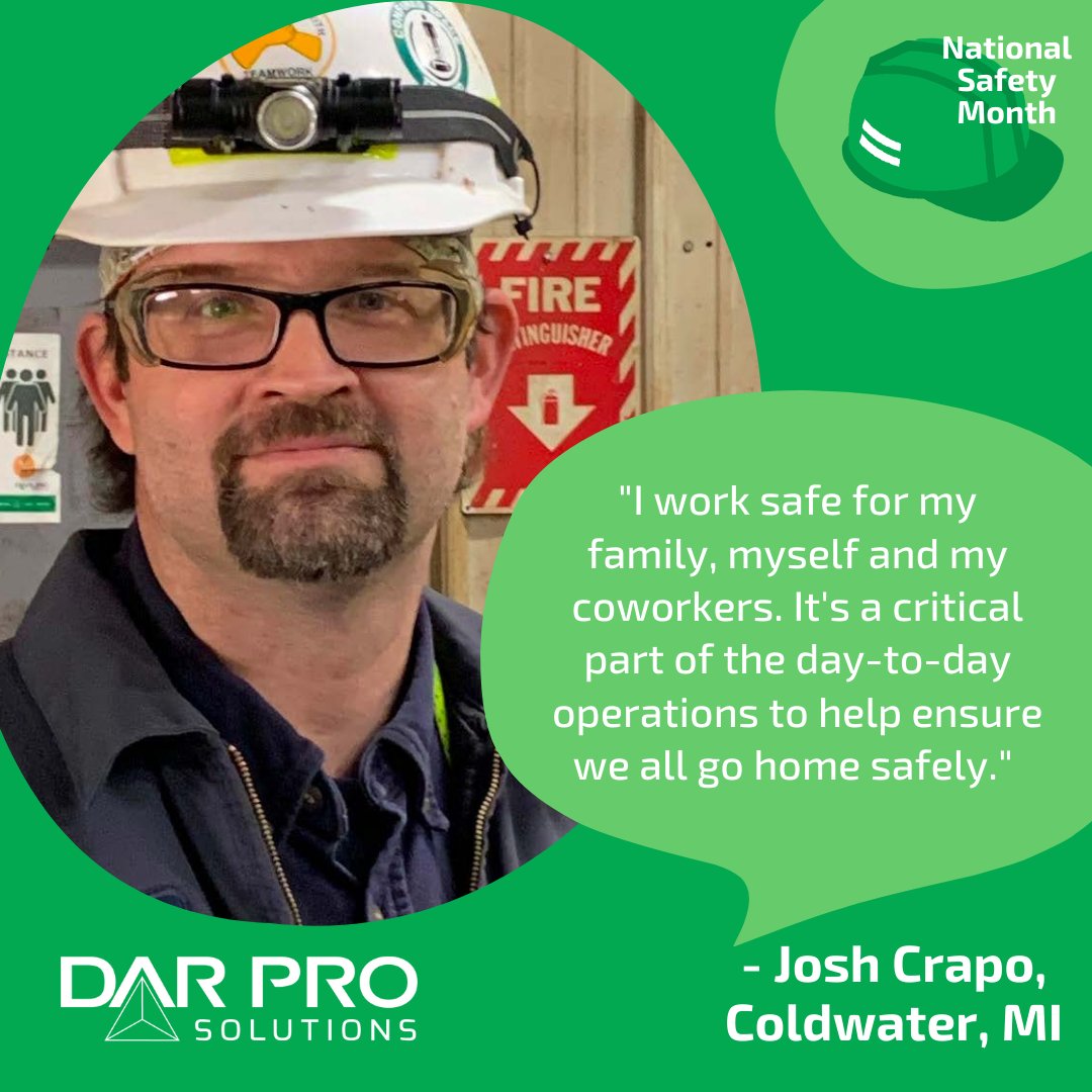 DARPROSolutions's tweet image. At DAR PRO Solutions, we understand how important it is to practice the proper safety procedures. This is #WhyWeWorkSafe 
.
.
.
#NationalSafetyMonth #Safety #BeSafe #WorkSafety #SafetyCulture
