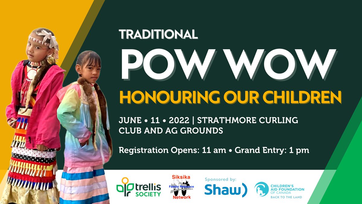 Come celebrate Indigenous culture at tomorrow's Honouring Our Children Pow Wow! There will be dancers, drummers, storytelling and fun activities for kids. All are welcome! 
#wearetrellis #NIHM2022