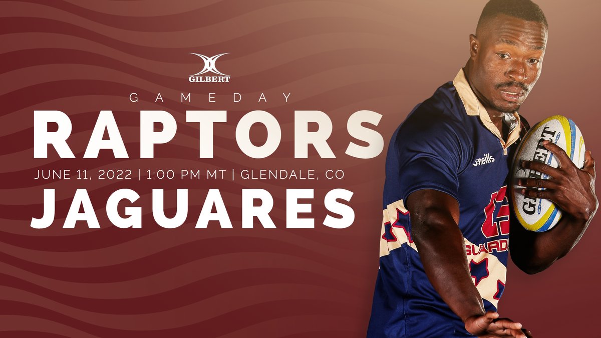 It's a @GILBERT_RUGBY GAMEDAY as the @AmericanRaptors take on @JaguaresARG in the inaugural Challenge Cup of the Americas! 📍: Infinity Park 🕰: 1 PM 🎟:tickets.infinityparkatglendale.com/orderticketsar… 📺: AmericanRaptors.com #RaptorsRugby | #Mission23