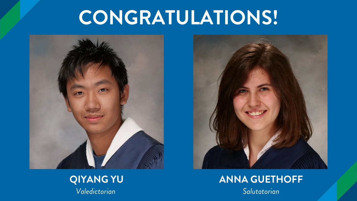 Congratulations to Flint Hill School Valedictorian Qiyang Yu, who will continue his studies at <a href="/UCLA/">UCLA</a> and Salutatorian Anna Guethoff, who will attend <a href="/BowdoinCollege/">Bowdoin College</a>! #FlintHill2022