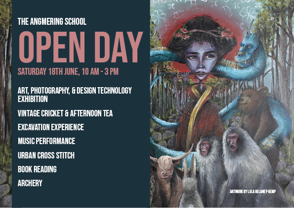 HeadteacherTAS's tweet photo. We are delighted to be a central part of this years ‘Angmering Calling’ festival, a celebration of creativity &amp; performance in our local area. There are lots of great activities to get involved in, including our open day next Saturday. Full details here:
https://t.co/K3QXlYsbJp https://t.co/IuvIkd6wNy