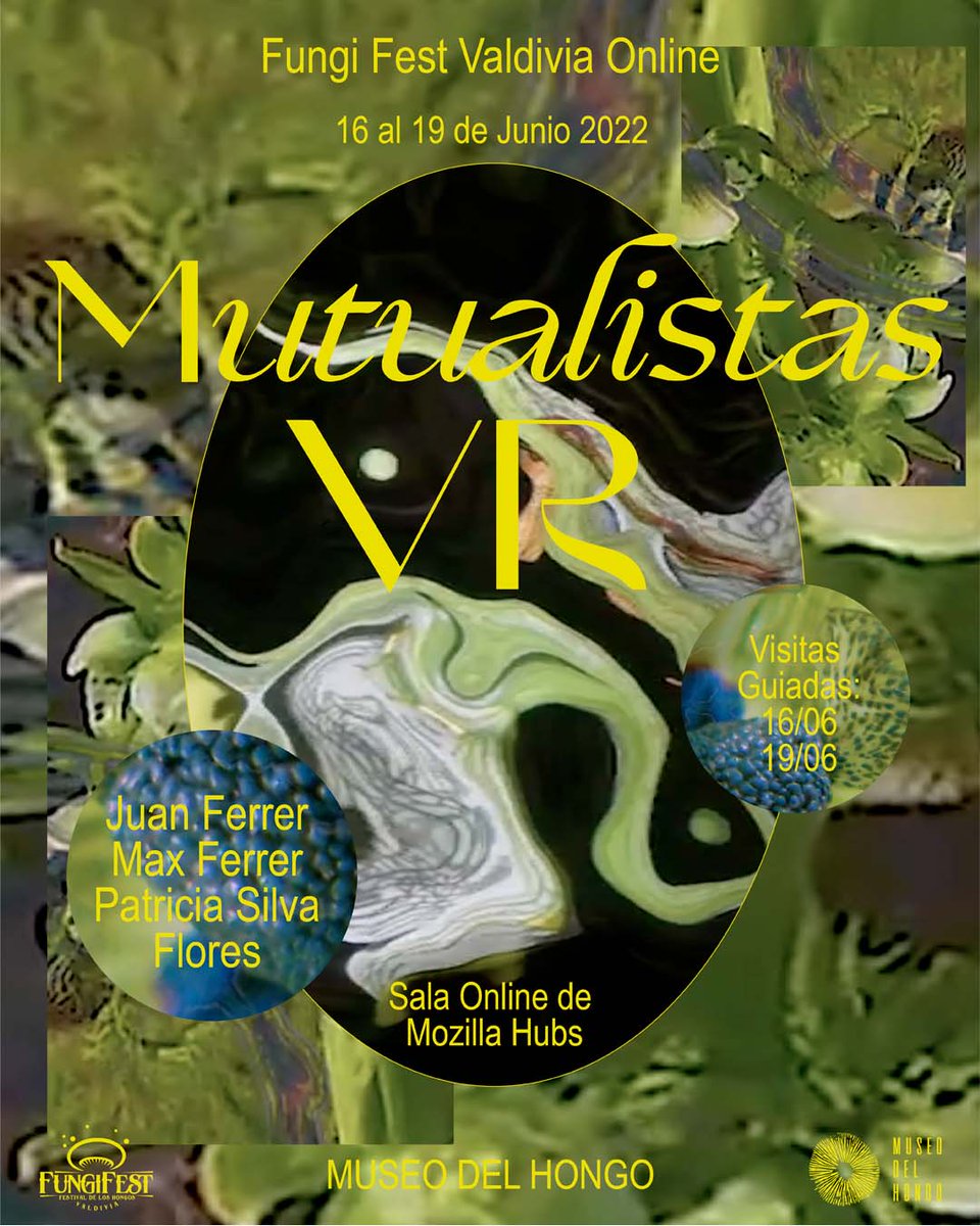 MuseodelHongo's tweet photo. ¿Quieres ser parte de “MUTUALISTAS”, la aparición actual del @museodelhongo ? Si no puedes asistir de manera presencial, te invitamos a unirte en modalidad virtual. Este mes, el museo hará su aparición n° 20 🍄 “ MUTUALISTAS VR ” 🍄 ONLINE 💻
https://t.co/C1pr6srxuW https://t.co/t78YQnSXT7