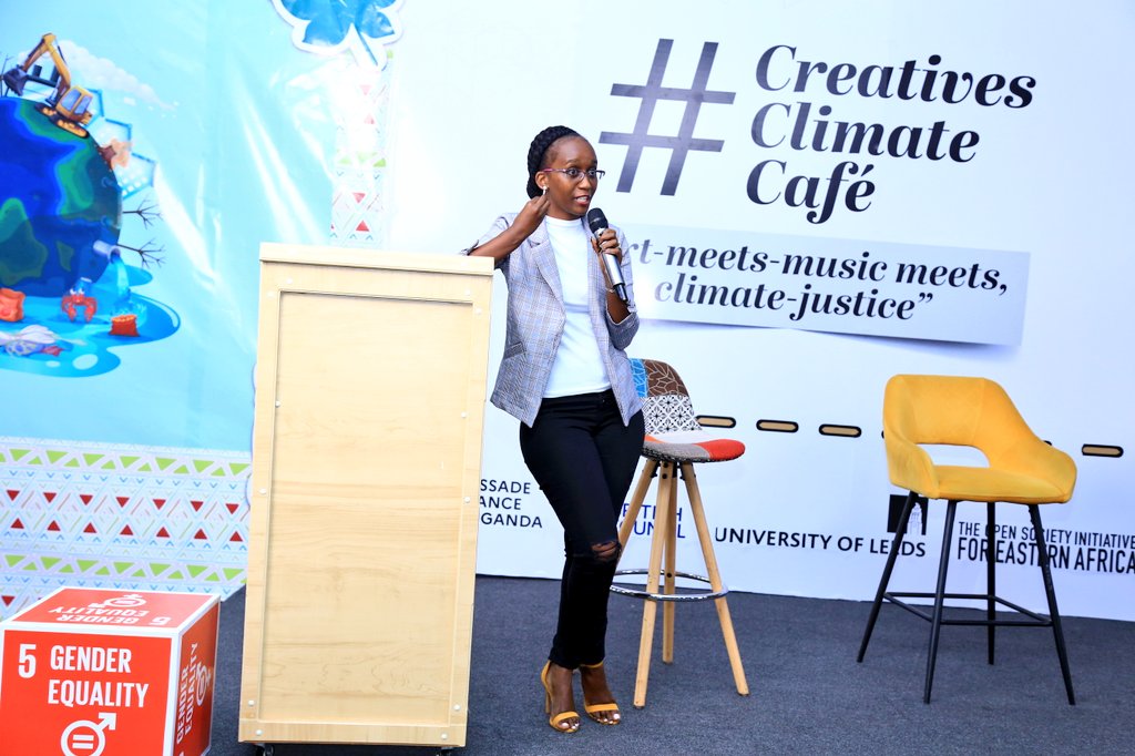 AyiccUganda's tweet photo. Earlier in the day, we had Jean Makki (@JeanKM12) from @DesignHubKla share remarks with the participants at the #CreativesClimateCafe.
πΈ Kodak moments https://t.co/khcA8SHp9n