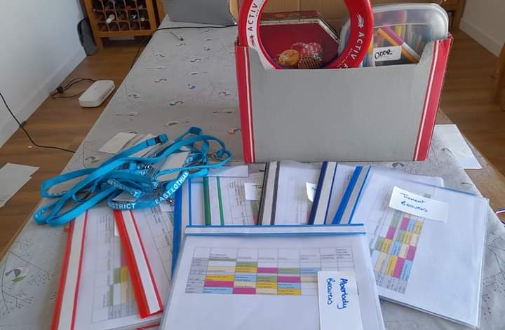 Leaders packs all ready.....it's almost time....#damboree