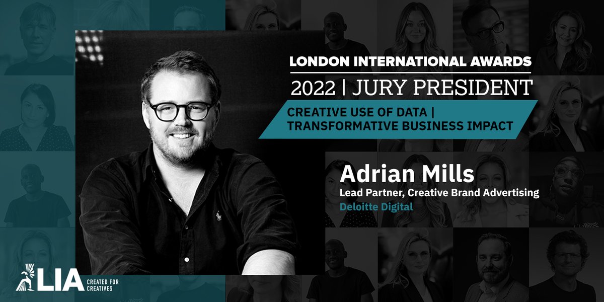 LIAawards's tweet photo. Meet this jury! @AdrianJMills @DeloitteDigital @amycarv @codeandtheory @edlf @Digitas_UK @cocollective @AdamSwedenNYC @GABYWALLS @juliescelzo @dentsuintl @BenTarr13 @LeoBurnettTO @xquamx @workwithkin @saturdaymornco @shannboogie @RGA #LIAawards Full jury:
https://t.co/rD7szhsd5C https://t.co/I9ToreZVIA
