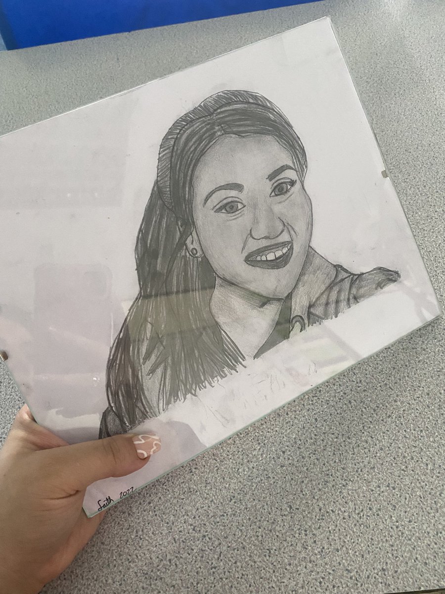First birthday as a full time qualified teacher and look what one of my lovely year 10s has drawn for my birthday. Working with young people has so many perks, such a thoughtful gift 🥹🥰