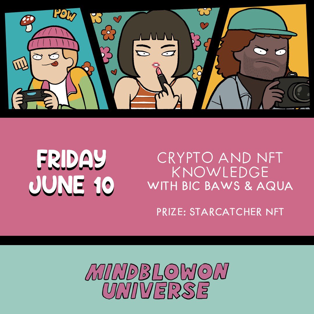 Today’s event on Mindblowon discord channel! See you in 60 minutes shrimps 🦐

P.s: we have a prize for the winner too 👀