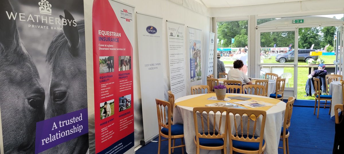 Calm oasis right by the main ring action at Bramham