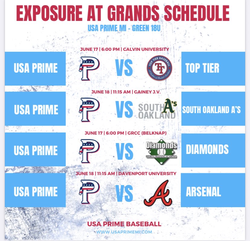 The wait is almost over!! 🇺🇸

Rotation for <a href="/ExposedatGrands/">Exposure at the Grands</a> 

G1: <a href="/justinmili16/">justin militello</a> <a href="/BlakeGedrich/">Blake Gedrich</a> 

G2: <a href="/kyleharris992/">Kyle Harris</a> <a href="/TannerSipes1/">Tanner Sipes</a> 

G3: <a href="/imseanbartlett/">seanbartlett</a> 

G4: <a href="/coy_plummer/">Coy Plummer</a> <a href="/RobertN__25/">Robert Newland</a>