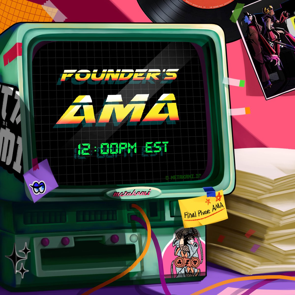 I was just informed that there'll be a Fireside Chat with the founders today!

We'll be giving away 5 Ticket Roles during the chat.

Are you ready to pick up yours? 🎟