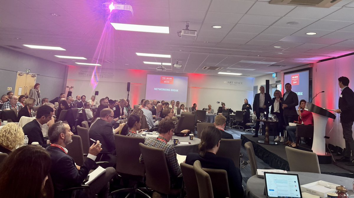 DonFrancescoM's tweet photo. Top day at @TheLawyermag #MLSummit22. Hear hear, @thelawyermatt - super to see old and new friends in person. Fun with great folk on stage talking employer brand 😎 Thanks @TheLawyerevents https://t.co/kPSmoEQVtl