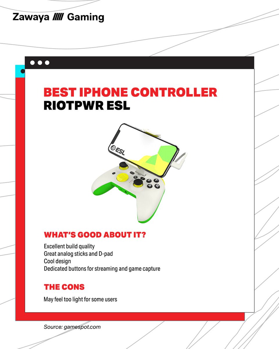 ZawayaG's tweet photo. من أفضل الأجهزة للتحكم في الهاتف للألعاب المحمولة.
☝🏼👾
Swipe to check out the best #PhoneControllers For #MobileGaming.
#ZawayaGaming #Zawaya #GamingCommunity https://t.co/EKsg27jv2f