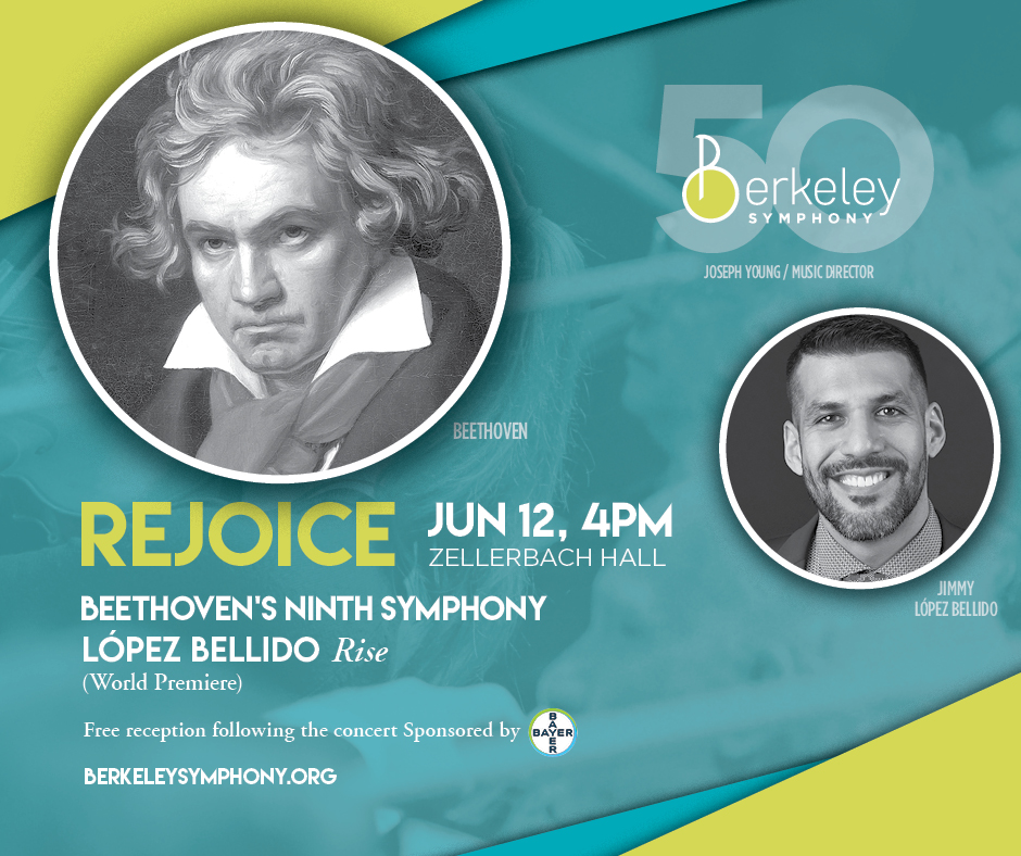 Buy tickets for the final concert of our 50th Anniversary season at Zellerbach Hall on 6/12, 4pm. Your ticket includes admission to our reception, sponsored by Bayer. Appetizers, beverages, and music by Berkeley High Jazz. Get tickets: bit.ly/3Kg5vFW #berkeleysymphony