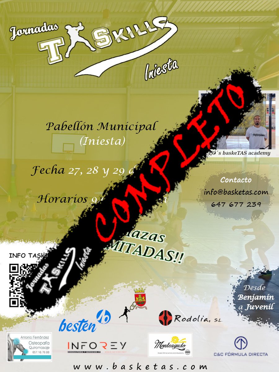 TASacademy360's tweet photo. 😵 Jornadas TASkills 2022 😵

BaskeTAS academy sólo puede transmitiros nuestro agradecimiento antes tal respuesta cuyas expectativas han sido muy sobrepasadas...

En 1 semana comenzamos, sólo el TASkills @usi_sa recién abierto y en proceso de inscripción... 💪👏

#TASmentality https://t.co/b45qRVZwNc