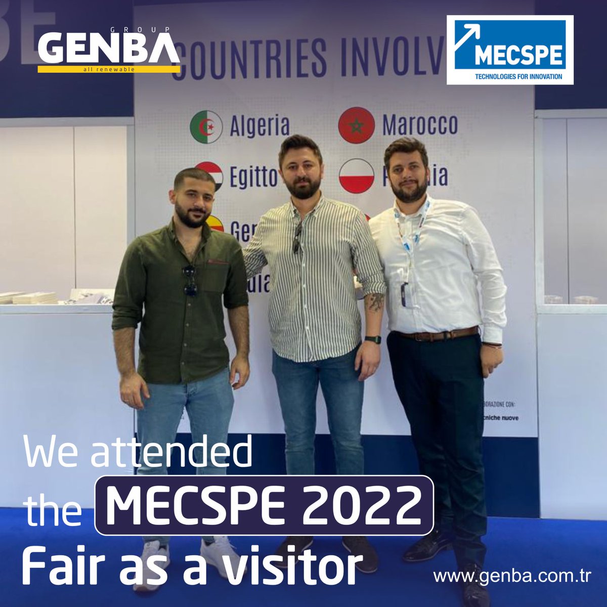 We are improving our international relations by our engineers in Italian MECSPE 2022 fair where we are attending as visitors.

#fair #italy #mescpe2022 #fuar #organizasyon #italya #genba #engineers