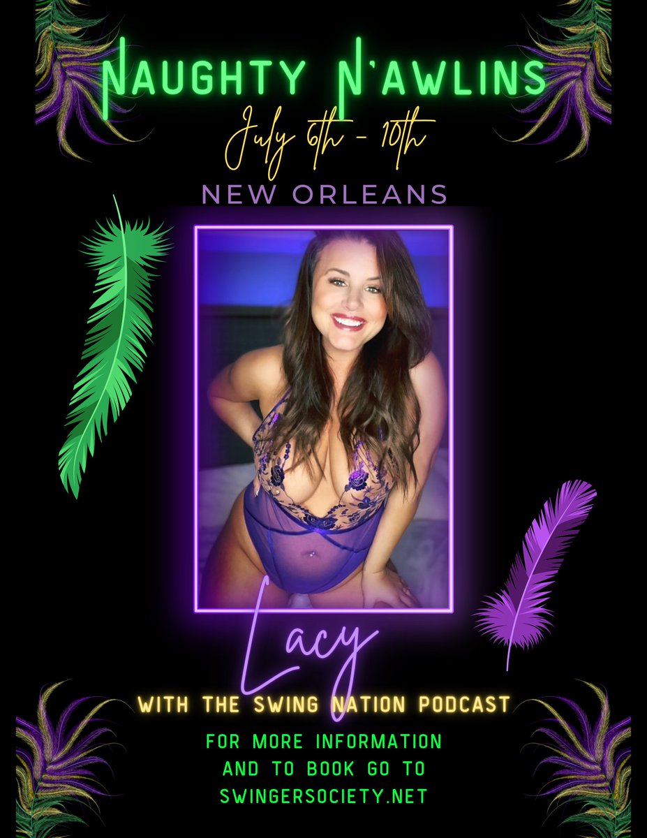 NorthMnSouthF's tweet photo. Who will be joining us Naughty N'awlins?!
Go to https://t.co/gRz6sN6TQW for booking and more information!
#swingersociety #naughtyevents #theswingnation https://t.co/EPutRa1rJw