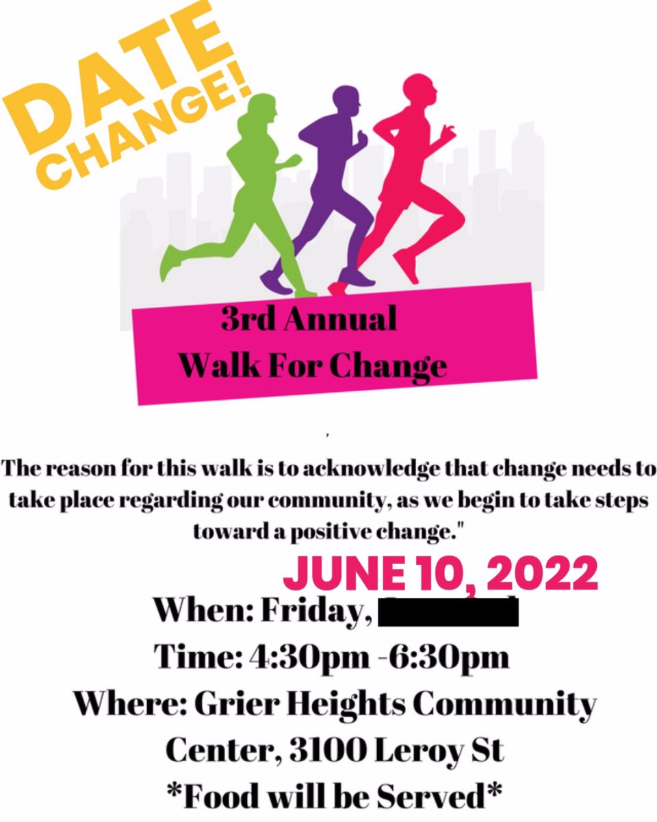 CrossRoads_Corp's tweet photo. Join us TODAY! from 4:30pm-6:30pm as we walk together for change in our community, and takes steps towards a better tomorrow ! https://t.co/VbcgCrsUs9